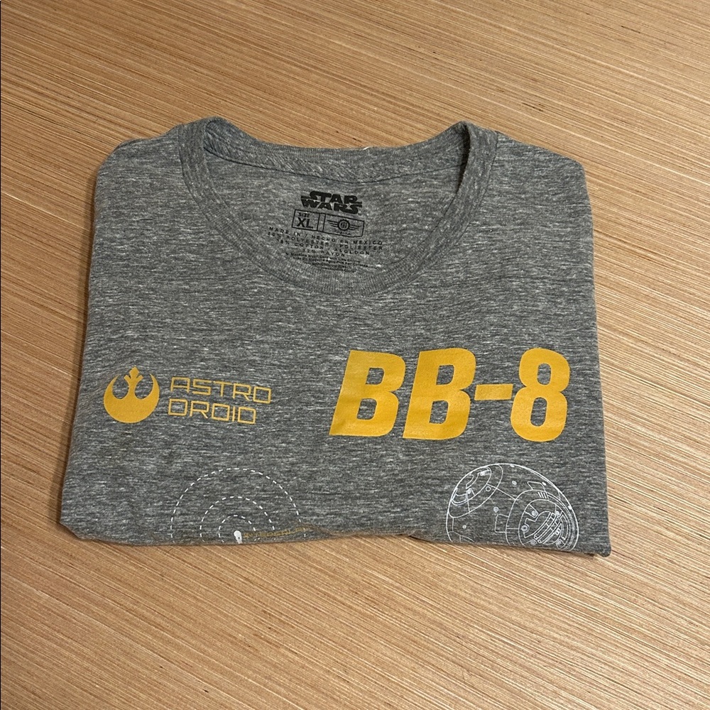 Star Wars Gray BB-8 Logo Tee